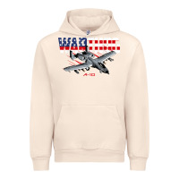 Sandshell Military Airplane A-10 Warthog American Flag Urban Hoodie - StudioElite