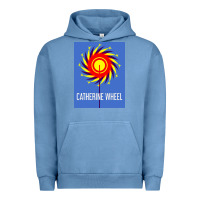 Pigment Pebble Blue The Essential Design-(Catherine-Wheel) Urban Hoodie - StudioElite