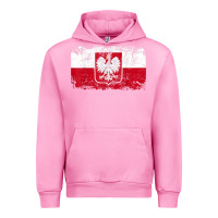 Fuchsia Pink poland polska flag vintage  men women kids  poland t shirt Urban Hoodie - StudioElite