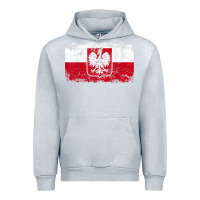 Heather Grey poland polska flag vintage  men women kids  poland t shirt Urban Hoodie - StudioElite