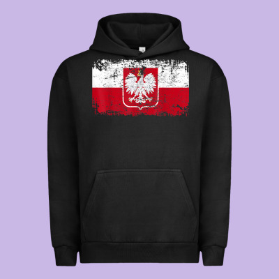 Poland Polska Flag Vintage  Men Women Kids  Poland T Shirt Urban Hoodie Designed By Studioelite