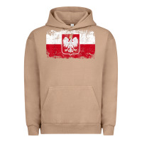 Pigment Burro poland polska flag vintage  men women kids  poland t shirt Urban Hoodie - StudioElite