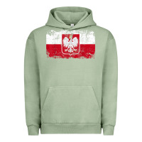 Pigment Oil Green poland polska flag vintage  men women kids  poland t shirt Urban Hoodie - StudioElite