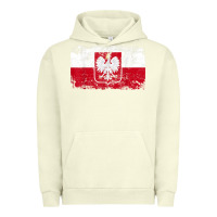 Pigment Pistachio poland polska flag vintage  men women kids  poland t shirt Urban Hoodie - StudioElite