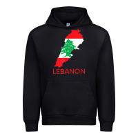 Black Lebanon Flag Cedar Tree Beirut Lebanese Arabic Arab Islam Urban Hoodie - StudioElite