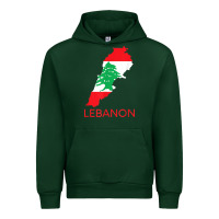 Forest Green Lebanon Flag Cedar Tree Beirut Lebanese Arabic Arab Islam Urban Hoodie - StudioElite