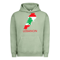 Pigment Oil Green Lebanon Flag Cedar Tree Beirut Lebanese Arabic Arab Islam Urban Hoodie - StudioElite