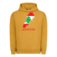 Pigment Peanut Butter Lebanon Flag Cedar Tree Beirut Lebanese Arabic Arab Islam Urban Hoodie - StudioElite