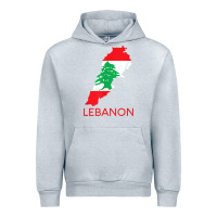 Heather Grey Lebanon Flag Cedar Tree Beirut Lebanese Arabic Arab Islam Urban Hoodie - StudioElite