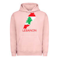 Pigment Salmon Lebanon Flag Cedar Tree Beirut Lebanese Arabic Arab Islam Urban Hoodie - StudioElite