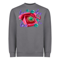 Storm love balloons and pink valentines telephone Heavyweight Sweatshirt - AdoDesignShop