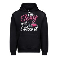 Black i'm sexy and i mow it funny mow pun tank top Urban Hoodie - StudioElite