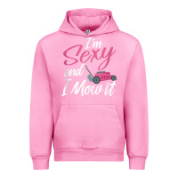Fuchsia Pink i'm sexy and i mow it funny mow pun tank top Urban Hoodie - StudioElite