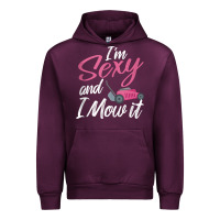 Mauve Wine i'm sexy and i mow it funny mow pun tank top Urban Hoodie - StudioElite