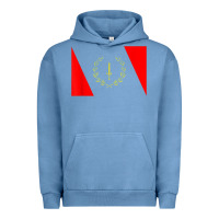 Pigment Pebble Blue african american heritage flag 1967 black history copy Urban Hoodie - StudioElite
