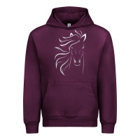 Mauve Wine horse lover gifts Urban Hoodie - StudioElite