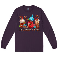Plum american football coffee cups Long Sleeve Tee - FaDigitalArtStudio
