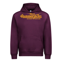 Mauve Wine Hammerjacks 70S Urban Hoodie - StudioElite
