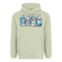Matcha winter coffee Heavyweight Hoodie - JahusDesignShop