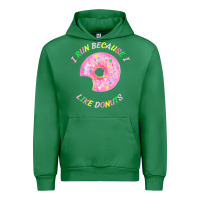 Emerald i run because i like donuts Urban Hoodie - StudioElite