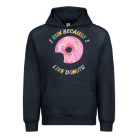 Navy i run because i like donuts Urban Hoodie - StudioElite