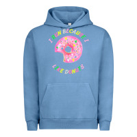 Pigment Pebble Blue i run because i like donuts Urban Hoodie - StudioElite