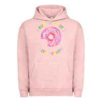 Pigment Salmon i run because i like donuts Urban Hoodie - StudioElite