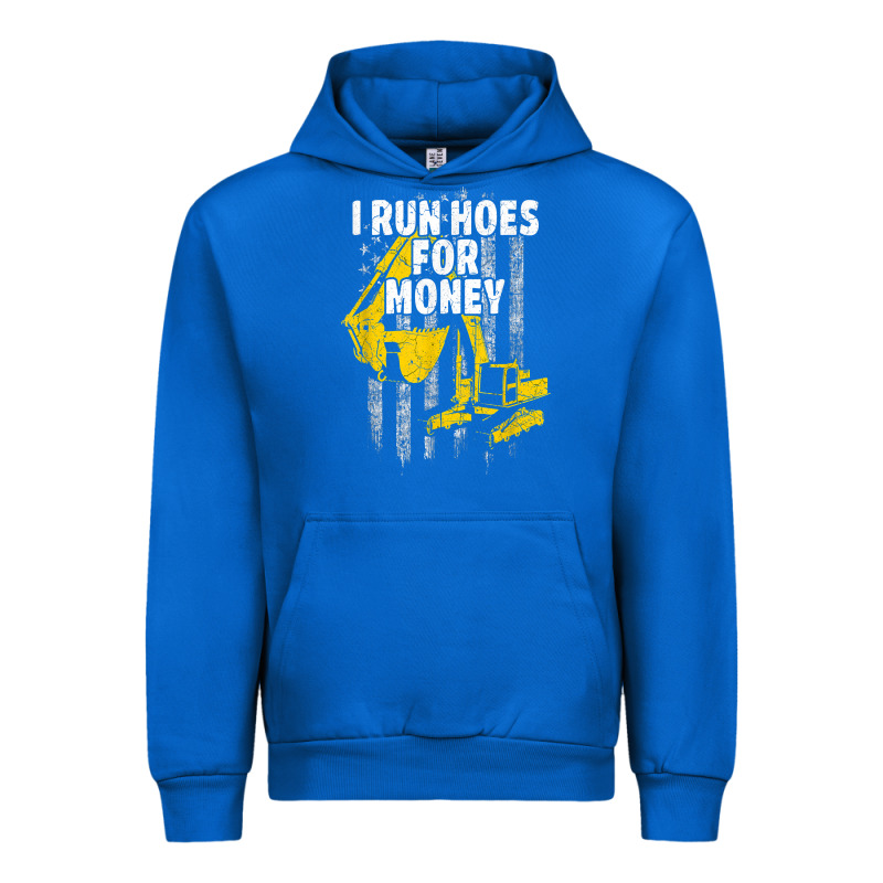 Heavy Equipment Operator I Run Hoes For Money Usa Flag T Shirt Urban Hoodie by StudioElite | Teevron