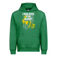 Emerald heavy equipment operator i run hoes for money usa flag t shirt Urban Hoodie - StudioElite