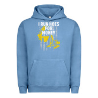 Pigment Pebble Blue heavy equipment operator i run hoes for money usa flag t shirt Urban Hoodie - StudioElite