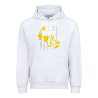 White heavy equipment operator i run hoes for money usa flag t shirt Urban Hoodie - StudioElite