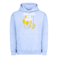 Pigment Grape Ice heavy equipment operator i run hoes for money usa flag t shirt Urban Hoodie - StudioElite
