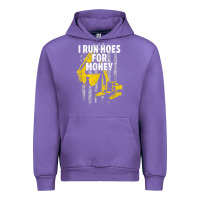 Tulip heavy equipment operator i run hoes for money usa flag t shirt Urban Hoodie - StudioElite