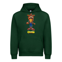 Forest Green Crash Bandicoot  Yo Yo Urban Hoodie - StudioElite
