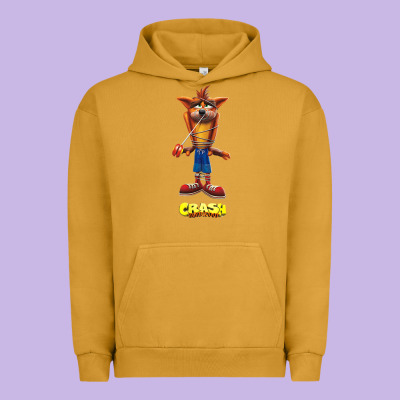 Crash Bandicoot  Yo Yo Urban Hoodie Designed By Studioelite