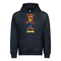 Navy Crash Bandicoot  Yo Yo Urban Hoodie - StudioElite