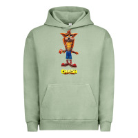 Pigment Oil Green Crash Bandicoot  Yo Yo Urban Hoodie - StudioElite