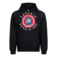 Black Captain Save-A-Hoe Vintage Funny Retro Urban Hoodie - StudioElite