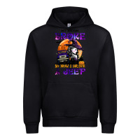 Black my broom broke so now i drive a j.e.e.p witch halloween t shirt Urban Hoodie - StudioElite