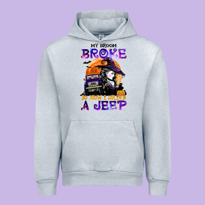 My Broom Broke So Now I Drive A J.e.e.p Witch Halloween T Shirt Urban Hoodie Designed By Studioelite