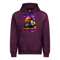 Mauve Wine my broom broke so now i drive a j.e.e.p witch halloween t shirt Urban Hoodie - StudioElite