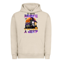 Pigment French Oak my broom broke so now i drive a j.e.e.p witch halloween t shirt Urban Hoodie - StudioElite