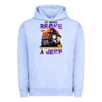 Pigment Grape Ice my broom broke so now i drive a j.e.e.p witch halloween t shirt Urban Hoodie - StudioElite