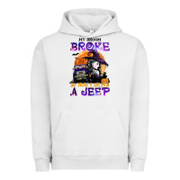 Pigment Lunar Rock my broom broke so now i drive a j.e.e.p witch halloween t shirt Urban Hoodie - StudioElite
