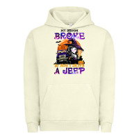 Pigment Pistachio my broom broke so now i drive a j.e.e.p witch halloween t shirt Urban Hoodie - StudioElite