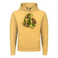 Vintage Mustard camouflage and leopard patch  3 Vintage Hoodie - BundleAndBundleShop
