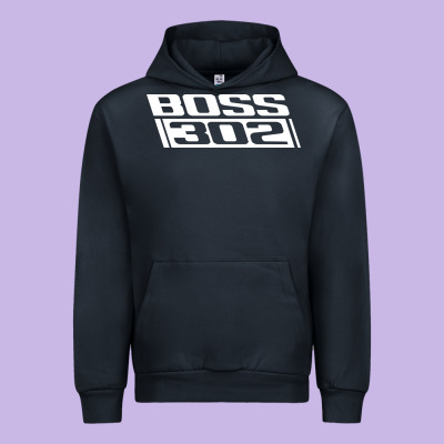 Boss 302 (white) Urban Hoodie Designed By Studioelite