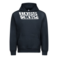 Navy boss 302 (white) Urban Hoodie - StudioElite