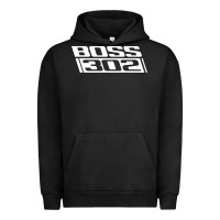 Pigment Black boss 302 (white) Urban Hoodie - StudioElite