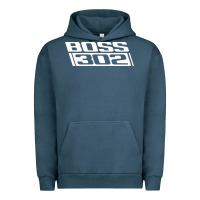 Pigment Midnight Navy boss 302 (white) Urban Hoodie - StudioElite